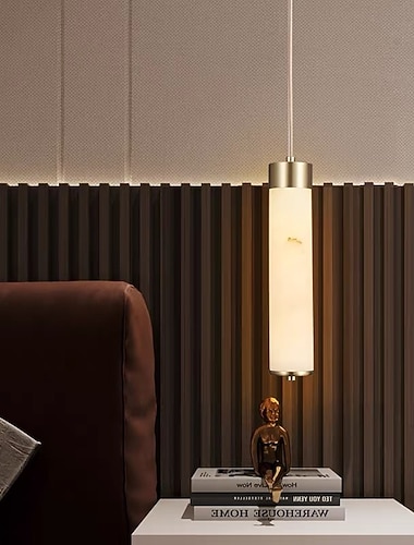  Kücheninsel-Pendelleuchte, Marmor-Hängeleuchten, moderne, minimalistische Metall-Kupfer-Hängeleuchte, Seillampenteile, Lampendekor für Schlafzimmer, Wohnzimmer, Scheune, 110–240 V