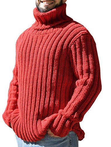  Ανδρικά Πουλόβερ με ζιβάγκο Πουλόβερ Πουλόβερ πουλόβερ Κοτλέ Καλώδιο Πλέκω Με κοψίματα Πλεκτό Ζιβάγκο Σύγχρονη Σύγχρονη Καθημερινά Ρούχα Εξόδου Ρούχα Φθινόπωρο & Χειμώνας Μαύρο Λευκό M L XL