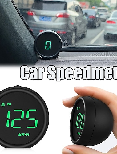  Afișaj HUD de 2,4 inci Vitezometru auto multifuncțional mph km/h Afișare viteză busolă auto instrumente electronice de diagnosticare