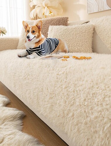  Plüsch-Sofabezug für Hunde und Haustiere, Couch-Kissenbezug, Sofabezug, Handtuchbezug, kratzfester Möbelschutz für Zweisitzer, Sessel (nicht im Set erhältlich)