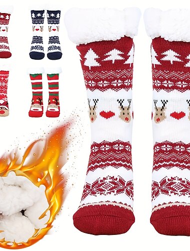  Babbo Natale Articoli per il tuo Natale Calzettoni natalizi Per uomo Per donna Natale vigilia di Natale stile sveglio Calze