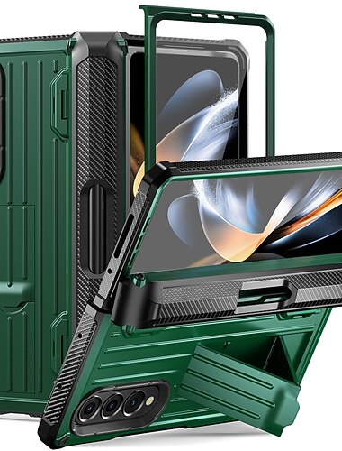  teléfono Funda Para Samsung galaxia Z Fold 5 Z Fold 4 Z Fold 3 con Soporte y protector de pantalla Antigolpes ordenador personal