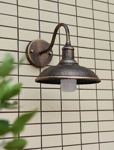  Aplique de pared LED accesorio de iluminación aplique de pared linterna externa impermeable ip65 lámpara de pared de aluminio a prueba de herrumbre linterna patio jardín balcón villa luces decorativas