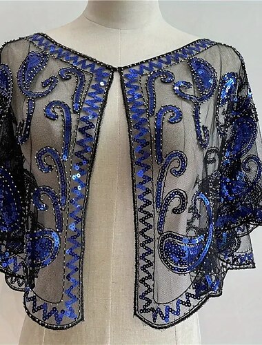 Damesomslag Cape Vintage Elegant Mouwloos Illusie Polyester Bruiloftsomslagen Met Pure Kleur Voor Bruiloft Zomer