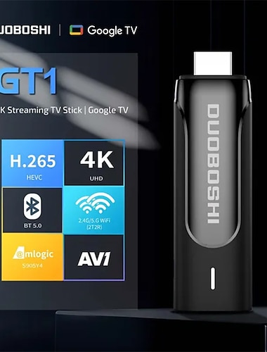 Google TV Stick 4K Netflix Certified GT1 S905Y4 Android 11 GTV 5G WIFI Streaming TV Box Dongle Support Chromecast Dolby HDMI 2.1