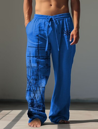 Per uomo Nave Pantaloni casual Pantaloni Pantaloni Larghi Misura del girovita medio Vintage All'aperto Abbigliamento casual alla moda Abbigliamento quotidiano Autunno & Inverno Blu Verde Cachi