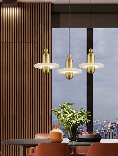  2-luz 18 cm Design De Lanterna Luzes Pingente Metal Mármore Galvanizar Moderno 110-120V 220-240V