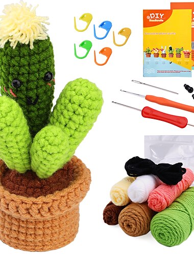  Häkelset für Anfänger, Häkel-Starterset für Anfänger mit Schritt-für-Schritt-Videoanleitungen, Häkelset für Erwachsene für Kinder, Strickset für Anfänger. Die gleiche Art Häkeltasche aus Wollmaterial
