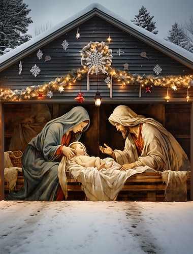  dekoracje drzwi bożonarodzeniowych scena narodzenia zewnętrzna osłona drzwi garażowych baner na drzwi bożonarodzeniowe impreza duży mural na drzwi tło dekoracja na święta dekoracje ścienne domu