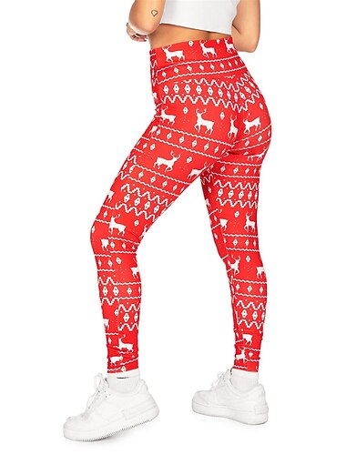  Kerstman Leggings Joggingbroek Dames Kerstmis Volwassenen Kerstmis kerstavond Kerstmis Oudejaarsavond Broeken