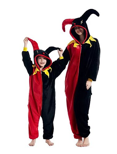  Enfant Adulte Animal Bande dessinée Costume de groupe Tenues de nuit Combinaison de Pyjamas Costume de carnaval Animal Clown Combinaison de Pyjamas Pyjamas Kigurumi Le style mignon Pour Homme et