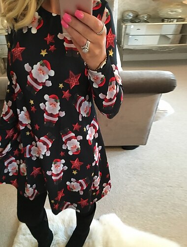  julenissen Kjoler Dame Jul Voksne Jul Maskerade julaften Jul Nyttårsaften Topp