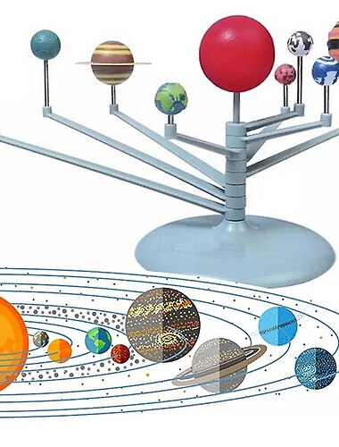  Sonnensystem-Planetarium-Modellbausatz, Astronomie-Wissenschaftsprojekt, DIY-Kinder, weltweiter Verkauf, Lernspielzeug für Kinder