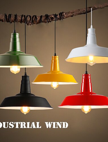  vintage kroonluchter magazijn decoratieve verlichting oude stijl hanglamp industriële koepel hanglamp armatuur e27 basis hangende verlichting voor kledingwinkel kantoor 110-240v