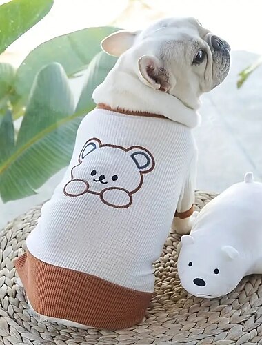  Hund Katze Hemd / T-Shirt Kleid Niedlich Lässig Winter Atmungsaktiv Weich Waschbar Bequem Outdoor Alltagstauglich Hundebekleidung for Bichon Frise Zwergspitz Baby Haustier Papillon Klein