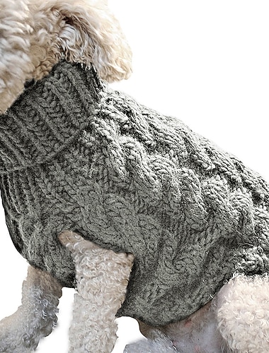  Chien Chat Pull Mode Occasionnel Hiver Chaud Respirant Doux Lavable Confortable Extérieur Décontracté Quotidien Vêtements pour Chiens for Bichon Frisé Spitz Nain Bébé Animal Papillon Petit