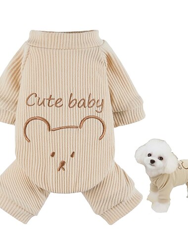 Honden Katten Jumpsuits leuke Style Casual Winter Warm Ademend Zacht Wasbaar Comfortabel Buiten Casual / Dagelijks Hondenkleding for Bichon Frise pomeranian kleine huisdieren Vlinder Small