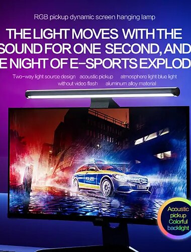  Computer-Dekoration, Ambiente-Hintergrundbeleuchtung, PC-Monitor, Laptop, intelligente Tischlampe, LED-RGB-Lichtleiste, Gaming-LED-Hintergrundbeleuchtung