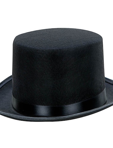  Retro / vintage Glada 20-talet 1920-talet Hög hatt hatt Den store Gatsby Herre Solid färg Herr Pojkar Nyår Maskerad Fest Festival Barn Vuxna Hatt Alla årstider