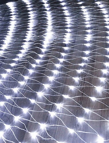  Κομψά Φώτα Γάμου Υποδοχής Πάρτι 1.5*1.5M 3*2m LED Σειρά Φωτός Δικτύου Γαρίδα Πλέγμα Νεράιδες Φωσφορικές Διακόσμηση Λάμπα Γάμου