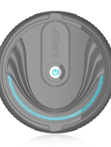  Automatische intelligente Haushaltswisch-Kehrmaschine, Roboter-Reiniger, Staubsauger, Bodenstaub, Haare, USB/Batterie