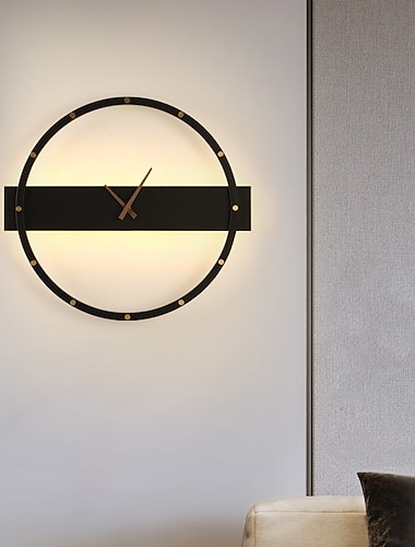  απλίκα τοίχου ρολόι τοίχου φωτιστικό τοίχου μοντέρνο φωτιστικό τοίχου φόντο σαλονιού για σαλόνι 110-240v