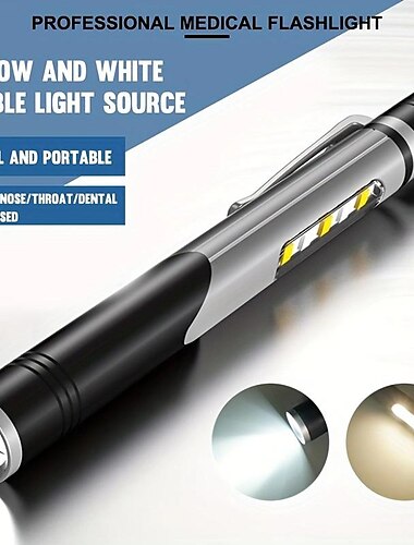  Mini lampe-stylo médicale type-c, chargeur usb, batterie intégrée, lampe de poche médicale portable, xpg led