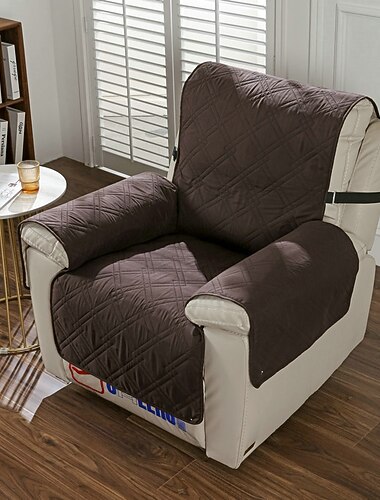  Wasserdichter Bezug für Liegestühle, gesteppt, für große Liegestühle, Schonbezug für den Sitz, wendbar, waschbar, Schutz mit elastischen, verstellbaren Trägern für Kinder und Haustiere