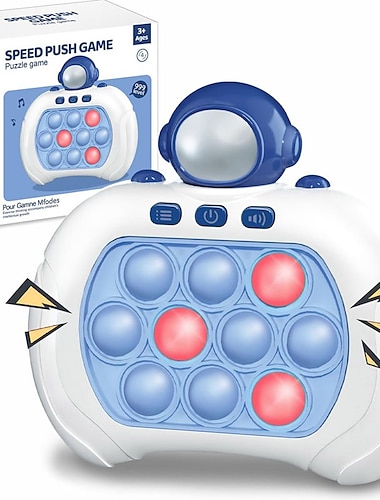  Quick Push Pop Game It Fidget Toys Pro pour enfants adultes, jeu portable, machine de jeu de puzzle rapide, jouet anti-stress à bulles, cadeaux de fête en relief, cadeaux pour garçons et filles
