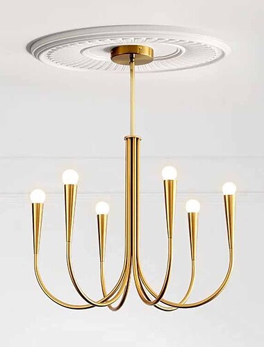  ovale kroonluchter 6/9-licht hoge kwaliteit messing modern licht plafond compatibel voor eetkamer eetkamer 110-240v