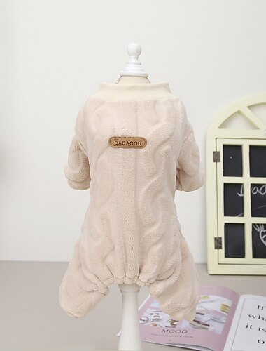  Hund Katze Overall Niedlich Alltagstauglich Winter Atmungsaktiv Weich Waschbar Bequem Outdoor Alltagstauglich Hundebekleidung for Bichon Frise Zwergspitz Baby Haustier Papillon Klein