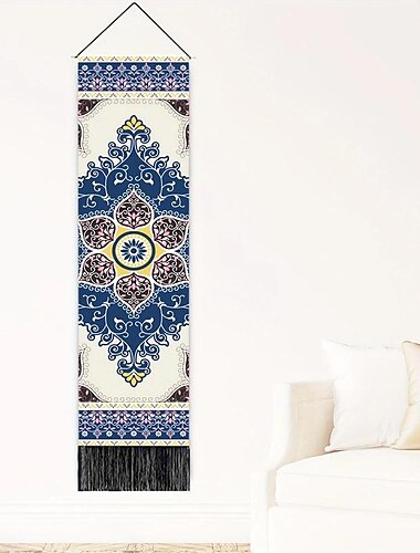  Boheemse mandala geweven tapijt Scandinavische woonkamer slaapkamer woondecoratie boho tapijt entree muur hangende kwast