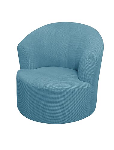  husă pentru scaun rotativ jacquard, husă pentru scaun pivotant elastic elastic husă pentru canapea fotolii butoi husă pentru canapea pentru scaunul club, rotund modern