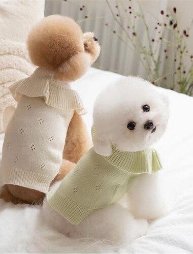  Chien Chat Pull Fête Occasionnel Hiver Respirant Doux Lavable Confortable Extérieur Décontracté Quotidien Vêtements pour Chiens for Bichon Frisé Spitz Nain Bébé Animal Papillon Petit