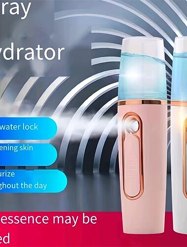  bärbar handhållen ansiktsfuktighetssprejare - återfukta och återuppliva din hud med nano vapor-teknologi