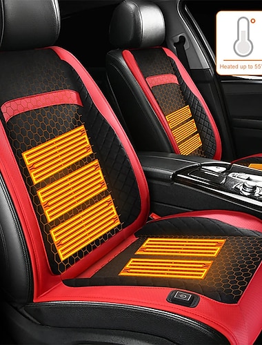  Heated Car Seat Cover Winter Warm Fast heated seat cushion Auto ON/OFF Washable Heating Pad