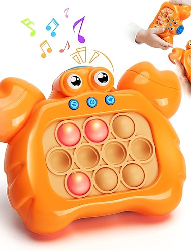  Jeu de poussée rapide jeu pop it fidget jouets éclairer motif jeu de puzzle machine de jeu anti-anxiété autisme jouet sensoriel pour enfants adultes