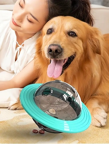  Iq Treat Ball Puzzle Toy para perros - Bola de alimentación lenta dispensadora de alimentos para enriquecimiento y limpieza de dientes - Juguete interactivo para perros pequeños, medianos y grandes