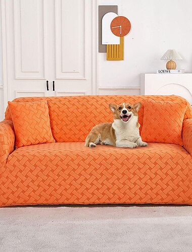  Fundas de sofá elásticas para perros, mascotas, fundas de sofá seccionales de jacquard, protector de muebles antiarañazos para sofá de dos plazas, en forma de L, 3 plazas, sillón lavable y duradero