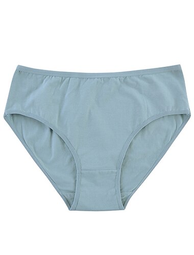  Damenhöschen reine Farbe Unterwäsche Komfort zu Hause täglichen Bett Baumwolle atmungsaktiv elastische Taille Sommer Frühling Home Outfits