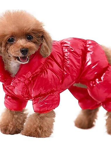  Hund Katze Mäntel Jacke Daunenjacken Mode Party Winter Wasserdicht Warm Atmungsaktiv Weich Waschbar Weihnachten Halloween Weihnachten Outdoor Alltagstauglich Hundebekleidung for Bichon Frise