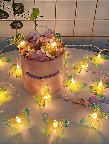  Eleganckie przyjęcie weselne 10 diod LED motyle światła girlanda świąteczna girlanda do dekoracji ślubnej dekoracja pokoju na zewnątrz girlanda światła kurtyny 1 zestaw