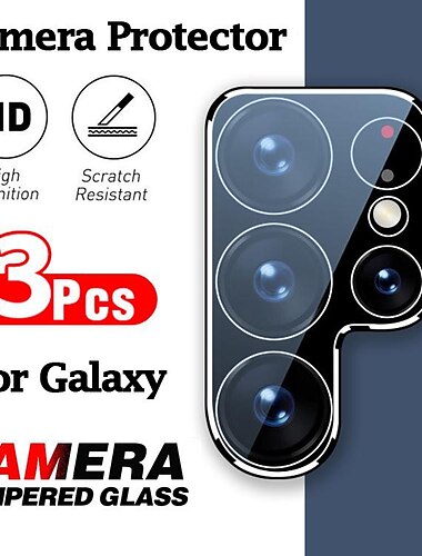  3 ед. Протектор объектива камеры Назначение Samsung Galaxy S24 Ultra Plus S23 S22 S21 S20 Ultra Plus FE A72 A52 A42 A32 A22 A12 A02 S25 Ультра Закаленное стекло Уровень защиты 9H HD Защита от царапин