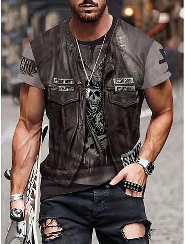  Gracioso T-Shirt Anime Estampado 3D Gracioso Estilo callejero Para Hombre Adulto Impresión 3D