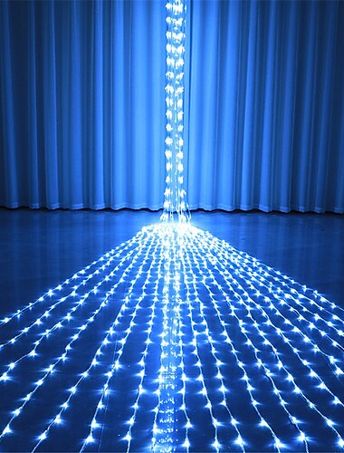  led lichtslingers waterval meteorenregen regen lichtslinger, kerst led festoen led vakantie decoratieve verlichting voor thuis slinger gordijn decoratie