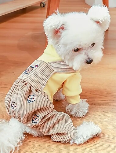  Honden Katten Jumpsuits leuke Style Casual Winter Ademend Zacht Wasbaar Comfortabel Buiten Casual / Dagelijks Hondenkleding for Bichon Frise pomeranian kleine huisdieren Vlinder Small
