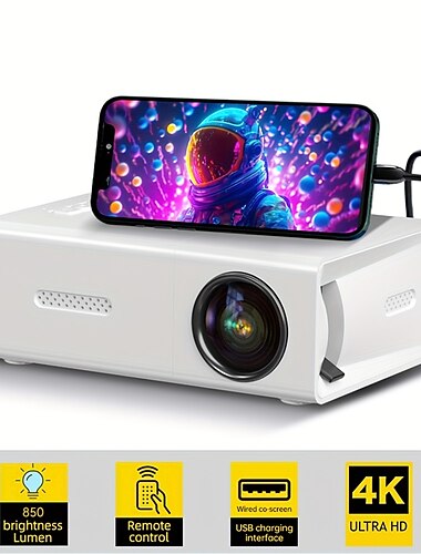  M100 Mini Mini Projector Home LED Portable 3D Projector HD LED Projector Videoprojector voor thuisbioscoop 320x240 20 lm Compatibel met: HDMI USB