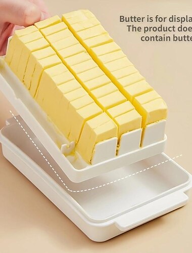  1 Stück Halten Sie Ihre Butter frisch und lecker mit dieser teilbaren Butterpfanne und dem Deckel!