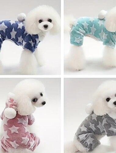  Honden Katten Pyjama leuke Style Casual Winter Ademend Zacht Wasbaar Comfortabel Buiten Casual / Dagelijks Hondenkleding for Bichon Frise pomeranian kleine huisdieren Vlinder Small