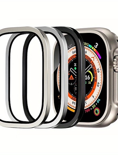  Suivre Protection Ecran Compatible avec Apple Watch Ultra 49mm HD Effacer Verre Trempé Accessoires de montres